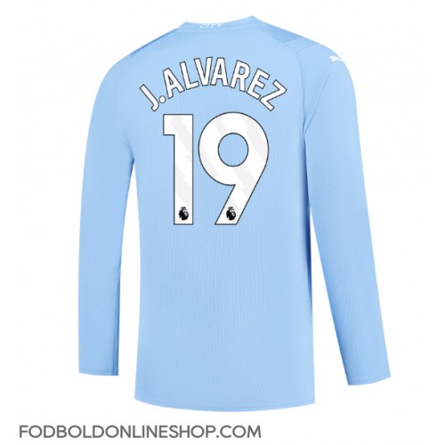 Manchester City Julian Alvarez #19 Hjemmebanetrøje 2023-24 Langærmet